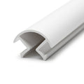 19mm Round Plastic Corner White - Pack of 5, 3m Each