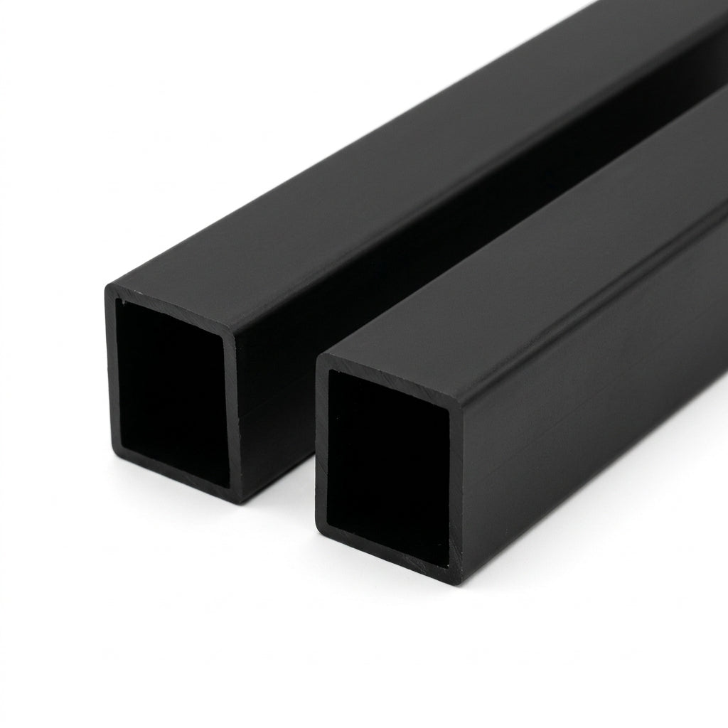 19mm Plastic C Section Black - Pack of 12, 2.44m Each