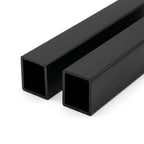 19mm Plastic C Section Black - Pack of 12, 2.44m Each