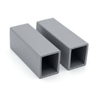 19mm Plastic C Section Light Grey - Pack of 12, 2.44m Each