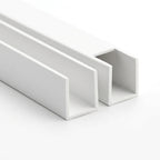 19mm Plastic C Section White - Pack of 10, 3m Each
