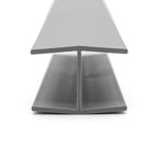 19mm Plastic H Section Light Grey - Pack of 12, 2.44m Each