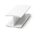 19mm Plastic H Section White - Pack of 10, 3m Each