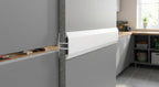 19mm Plastic H Section White - Pack of 12, 2.44m Each