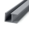 19mm Plastic L Section Light Grey - Pack of 12, 2.44m Each