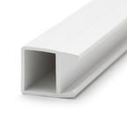 19mm Plastic L Section White - Pack of 12, 2.44m Each