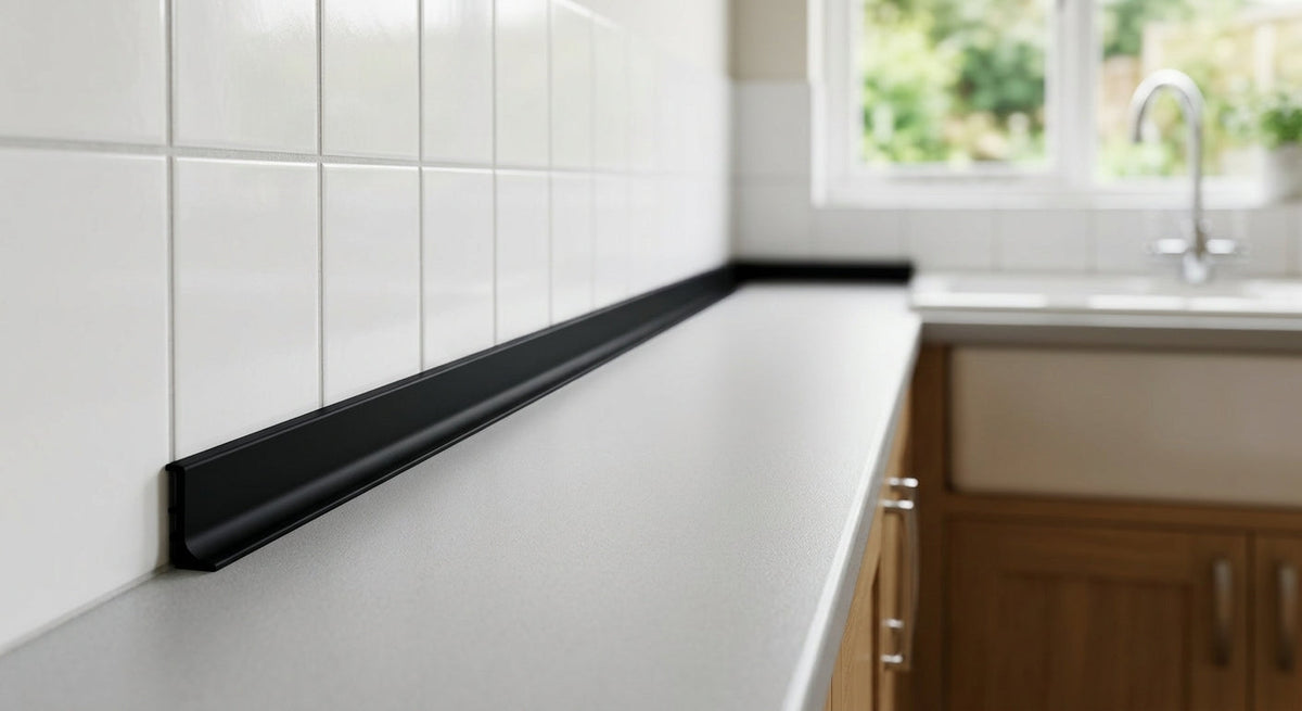 Black Plastic Flat Strip - 5 x 3m Lengths, 19mm Wide