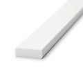 White Plastic Flat Strip - 5 x 3m Lengths, 19mm Thickness