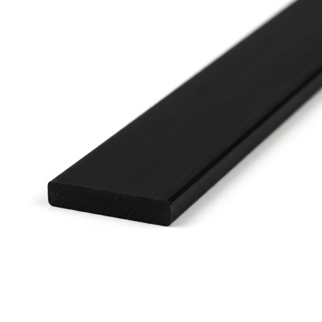 Black Plastic Flat Bar - 38mm x 5 x 3m Lengths
