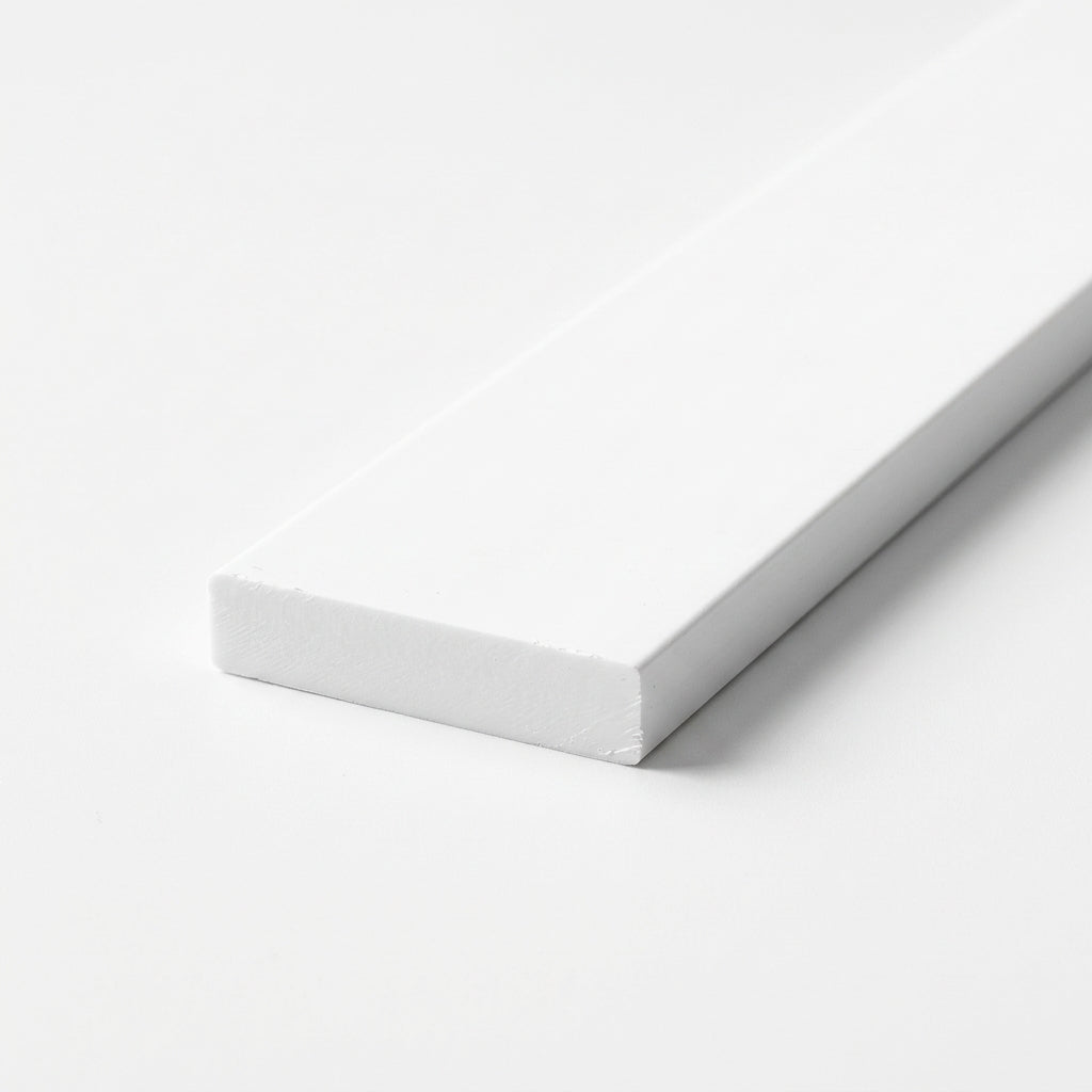 White Rigid PVC Cover Strip - 38mm x 6 x 2.44m Lengths