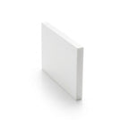 White Plastic Flat Strip - 50mm Wide, Pack of 5, 3m Each