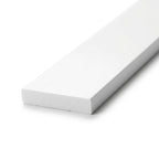 75mm Plastic Flat Bar White - 5 x 3m Lengths