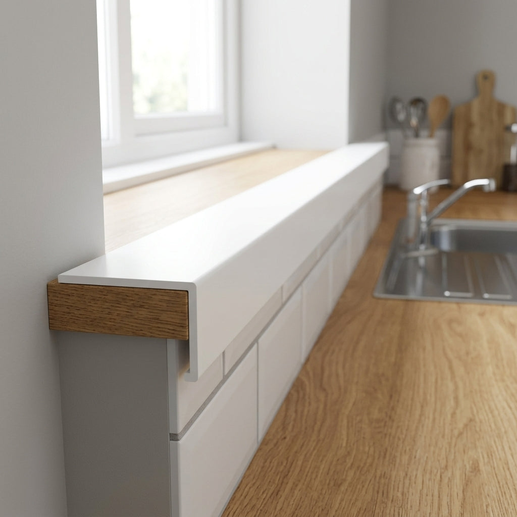 75mm Plastic Flat Bar White - 5 x 3m Lengths
