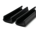 16mm Plastic Clip On Round Black - Pack of 12, 2.44m Each