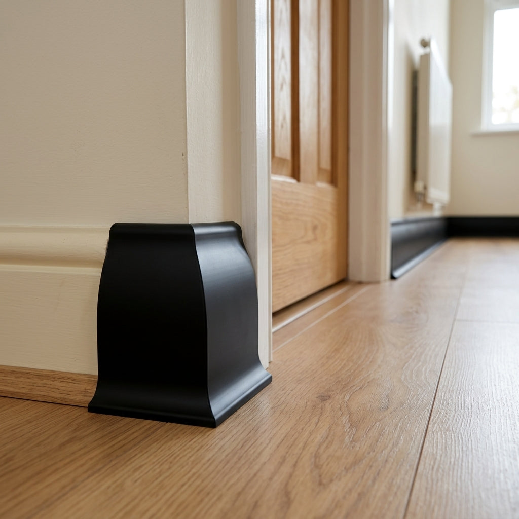 Black 9mm Plastic Quadrant Moulding - 12 x 2.44m Lengths