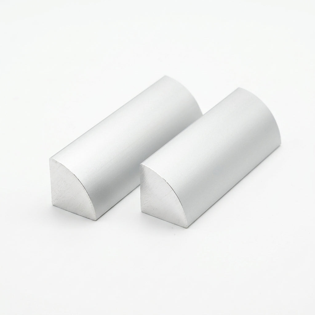 Silver Plastic Quadrant Moulding - 9mm x 12 x 2.44m Lengths
