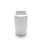 19mm Plastic Clip On Round White - Pack of 12, 2.44m Each