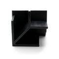 6mm External Plastic Corner Black - Pack of 12, 2.44m Each