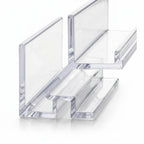 6mm Clear External Plastic Corner - Pack of 10, 3m Each