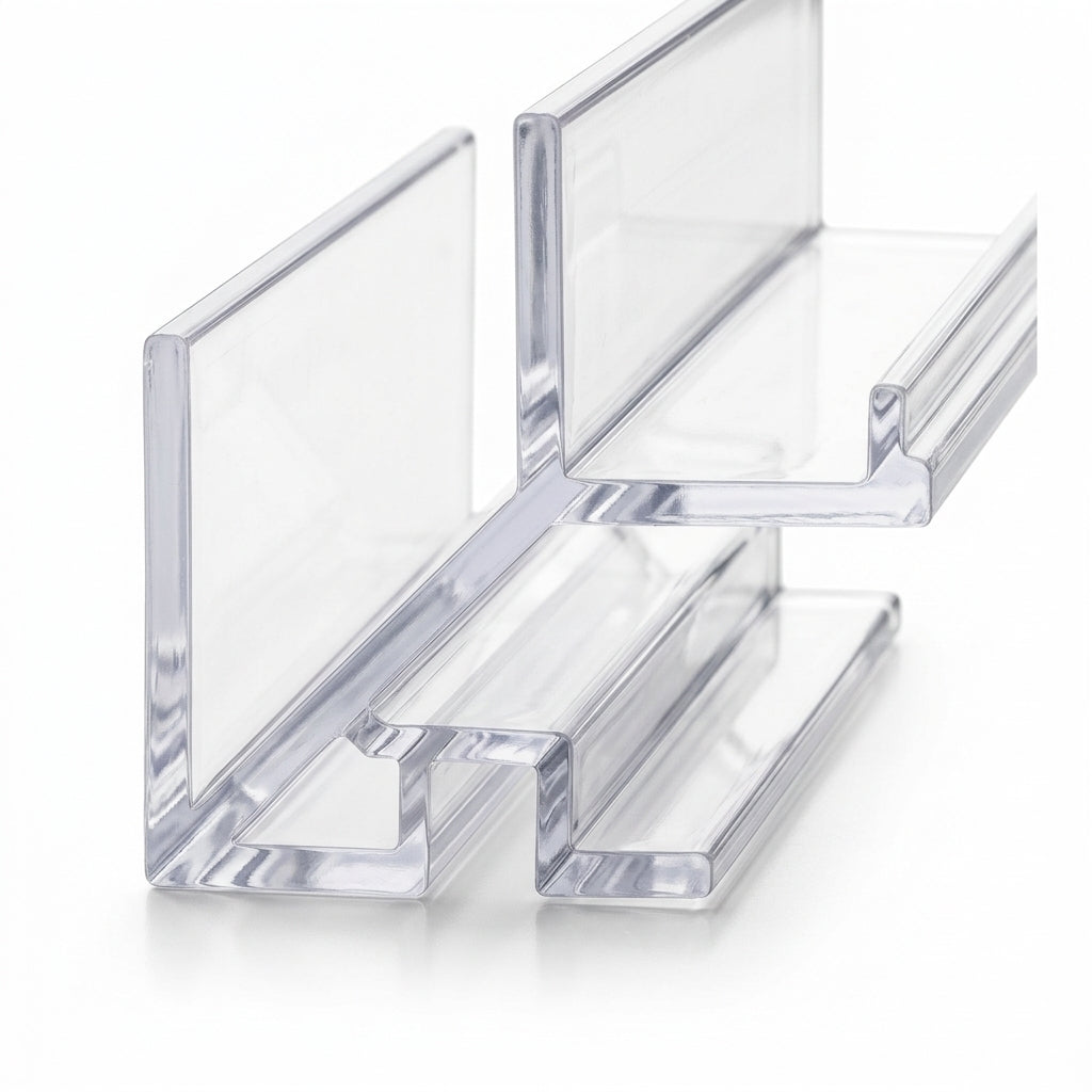 6mm Clear External Plastic Corner - Pack of 10, 3m Each