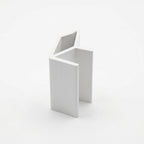 6mm External Plastic Corner White - Pack of 12, 2.44m Each