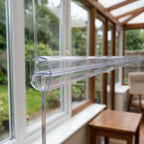 6mm Clear Plastic H Section - Pack of 10, 3m Each