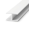 6mm Plastic H Section White - Pack of 12, 2.44m Each