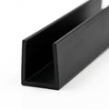 16mm Heavy Duty Black C Section Capping - Pack of 12, 2.44m Each