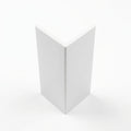 White 32mm PVC Plastic Angle - Pack of 12, 2.44m Lengths