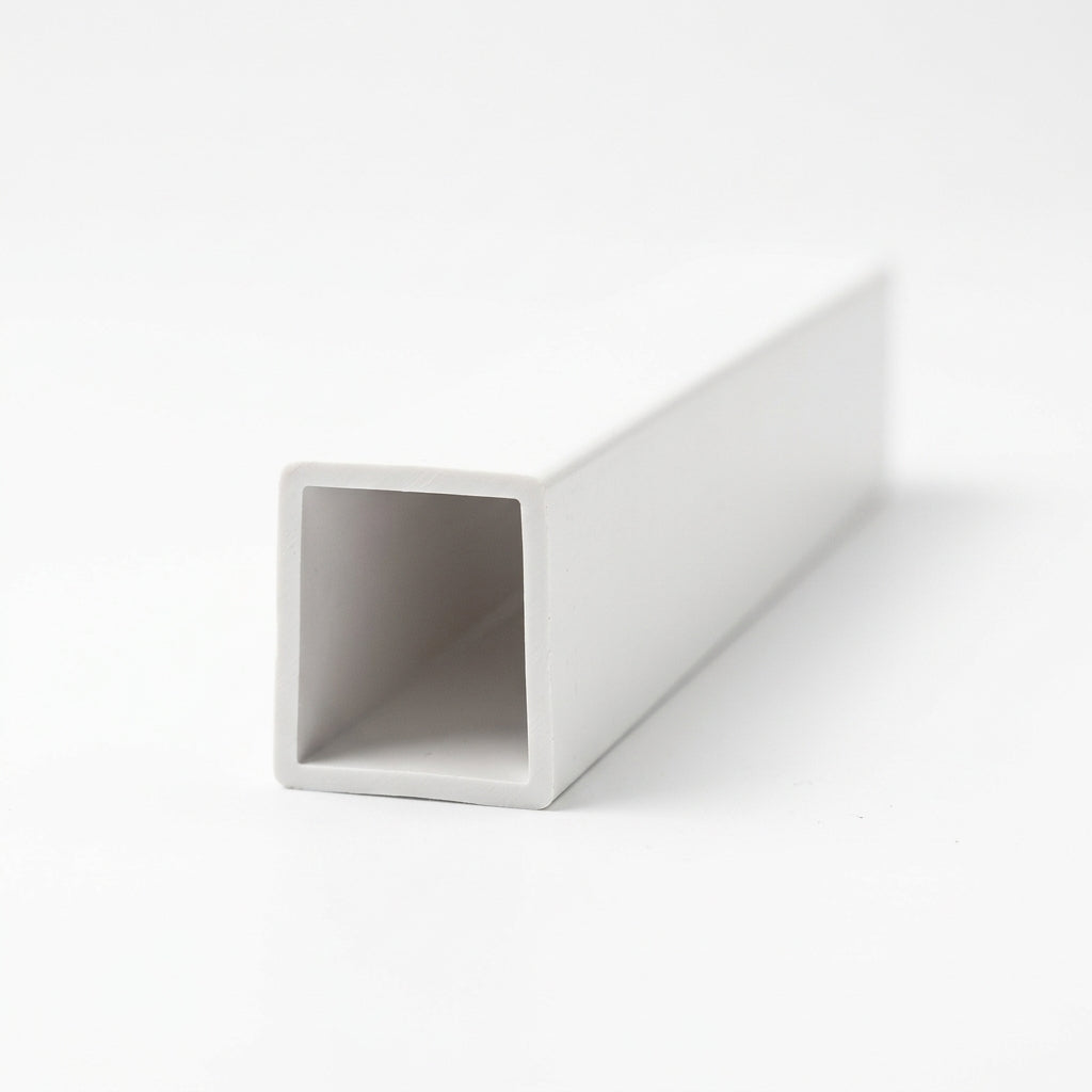 12mm Plastic C Section White - Pack of 10, 3m Each