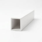 12mm Plastic C Section White - Pack of 12, 2.44m Each
