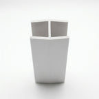 12mm Plastic H Section White - Pack of 12, 2.44m Each