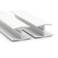 12mm Plastic Unequal H Section White - Pack of 10, 3m Each