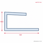 12mm Plastic J Section White - Pack of 10, 3m Each