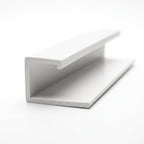 12mm Plastic J Section White - Pack of 12, 2.44m Each