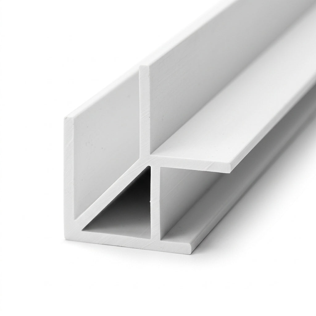 12mm External Plastic Corner White - Pack of 10, 3m Each