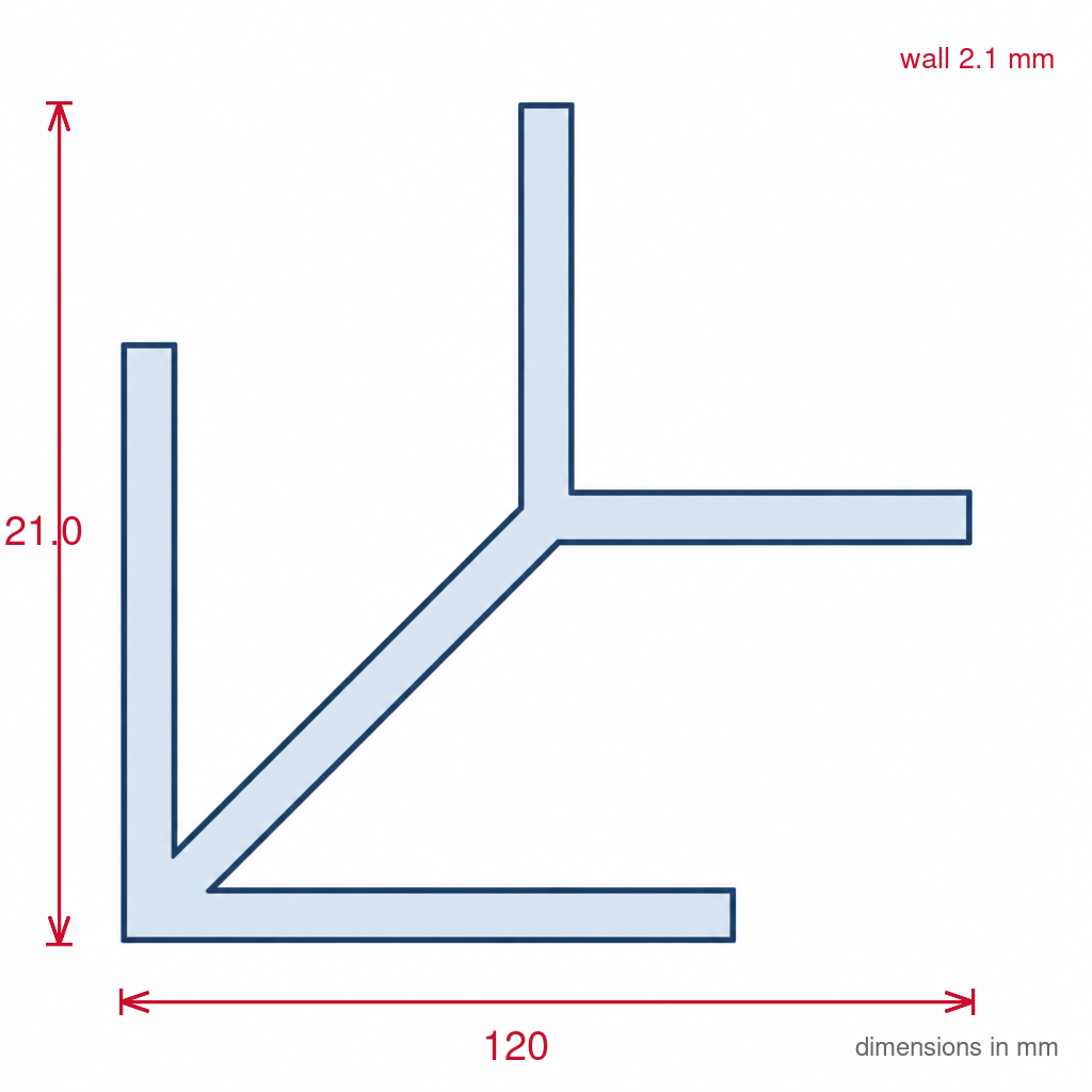 12mm External Plastic Corner White - Pack of 10, 3m Each