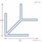 12mm External Plastic Corner White - Pack of 10, 3m Each