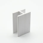 10mm Plastic Unequal H Section White - Pack of 10, 3m Each