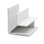 10mm Internal Plastic Corner White - Pack of 10, 3m Each