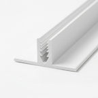 2 Part H Base 6 - 12mm Board White - Pack of 12, 2.44m Each