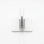 2 Part H Base 12 - 16mm Board White - Pack of 10, 3m Each