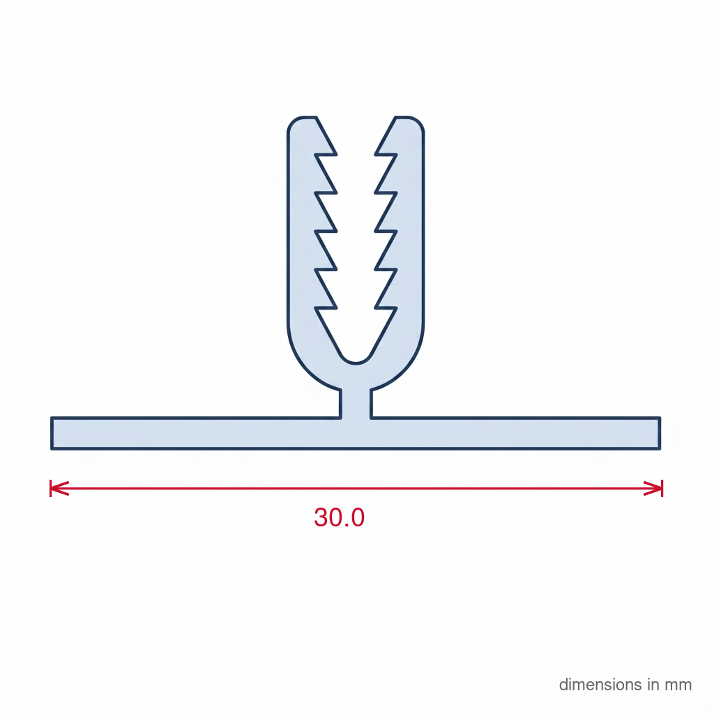 2 Part H Base 12 - 16mm Board White - Pack of 12, 2.44m Each