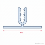 2 Part H Base 12 - 16mm Board White - Pack of 12, 2.44m Each