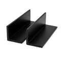Black 38mm PVC Plastic Angle - Pack of 10, 1m Each