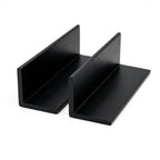 Black 38mm PVC Plastic Angle - Pack of 10, 1m Each