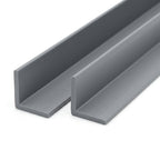 38mm PVC Plastic Angle Anthracite Grey - Pack of 10, 3m Each