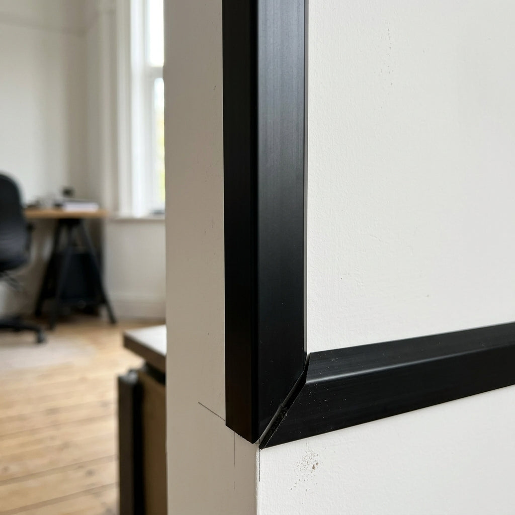 Vanilla 38mm PVC Corner Trim - Pack of 12, 2.44m Each