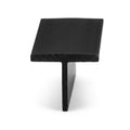 25mm Plastic T Section Black - Pack of 12, 2.44m Each