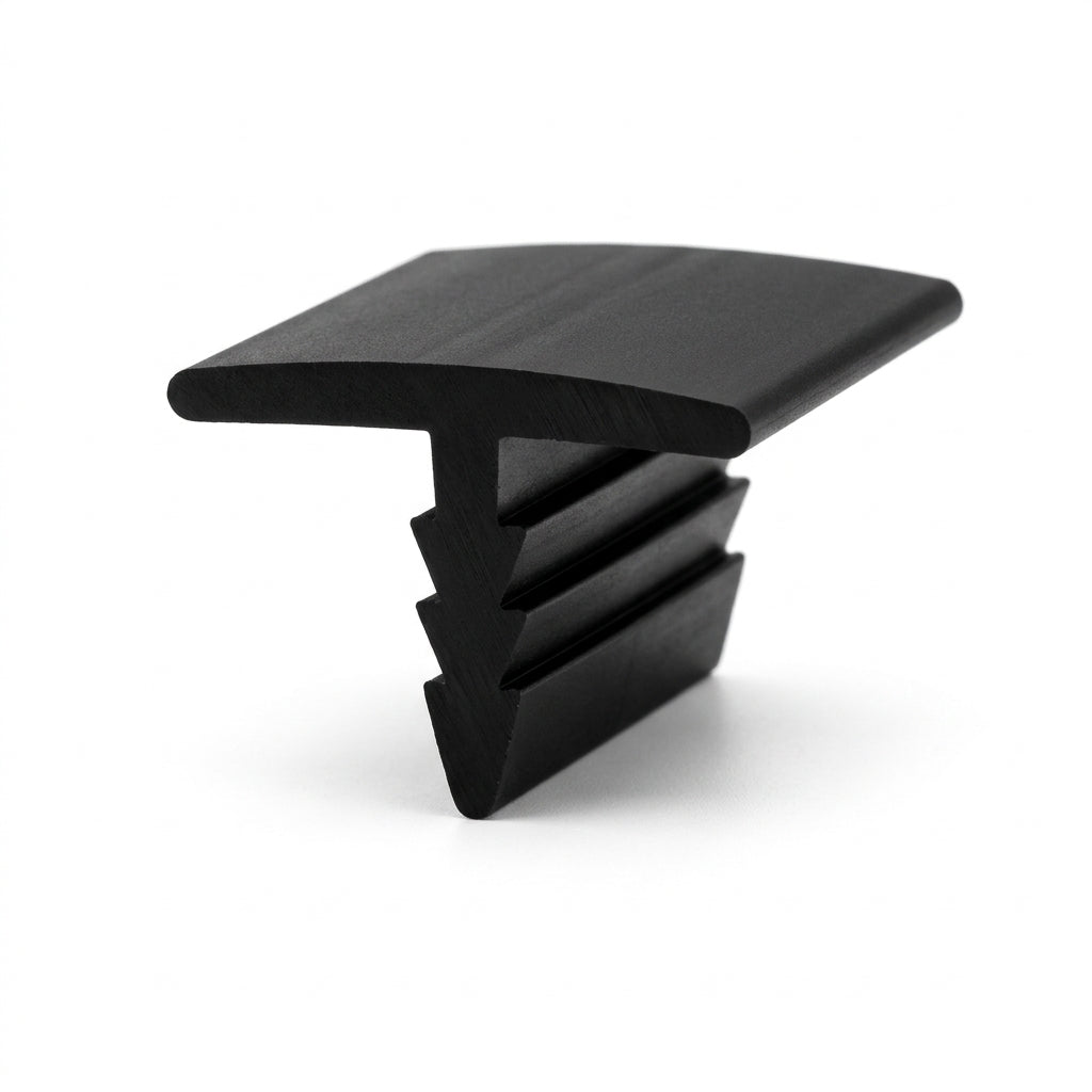 25mm Barb Plastic T Section Black - Pack of 12, 2.44m Each